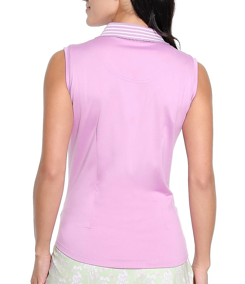 Sport Haley Anya Collared V-Neck Sleeveless Polo Top