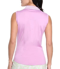 Sport Haley Anya Collared V-Neck Sleeveless Polo Top