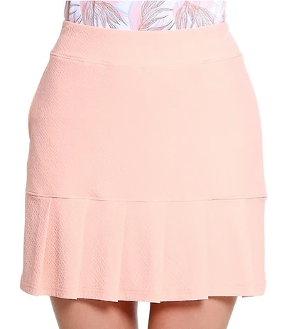 Sport Haley Hatteras Pull-On Seersucker Front Pleat Skirt