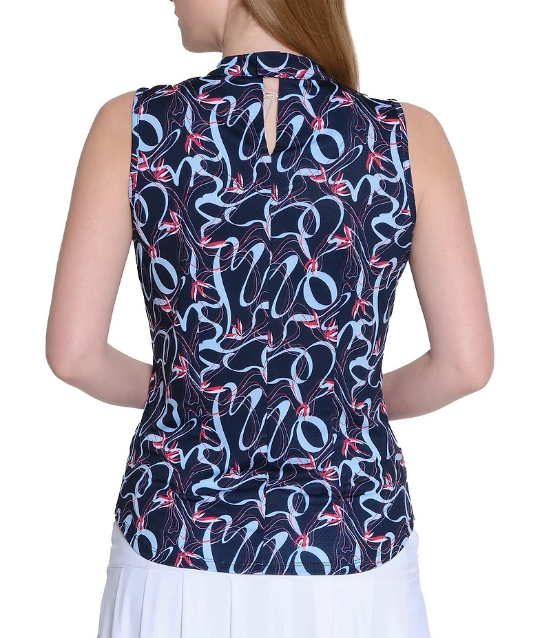 Sport Haley Kerry Printed Mock Neck Sleeveless Top