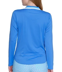 Sport Haley Mandy Collared Long Sleeve Quarter Zip Polo