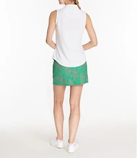 Sport Haley Mock Collar Quarter Zip Sleevesless Polo Shirt