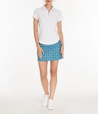 Sport Haley Courte Short Sleeve Quarter Zip Collared Polo
