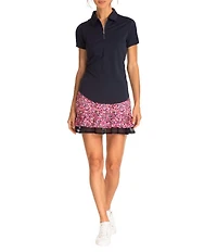 Sport Haley Courte Short Sleeve Quarter Zip Collared Polo