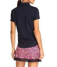 Sport Haley Courte Short Sleeve Quarter Zip Collared Polo