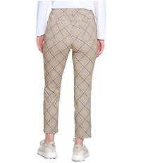 Sport Haley Slimsation Plaid Print 5 Pocket Pull-on Ankle Pants