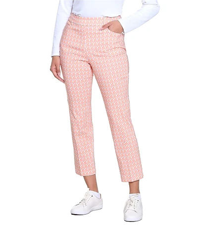 Sport Haley Slimsation Print 5 Pocket Pull-on Ankle Pants