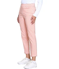 Sport Haley Slimsation Print 5 Pocket Pull-on Ankle Pants