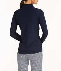 Sport Haley Sunscape UPF Long Sleeve Quarter Zip Mockneck Top