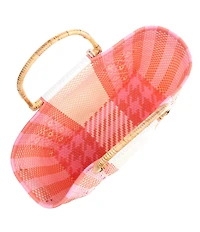Squeeze De Citron Bamboo Handle Sunrise Peach Tote