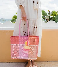 Squeeze De Citron Melon Rose Minnow Medium Tote Bag