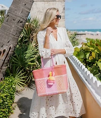Squeeze De Citron Melon Rose Minnow Medium Tote Bag
