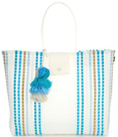 Squeeze De Citron Ocean Blue Preppy Tile Weekender Tote Bag