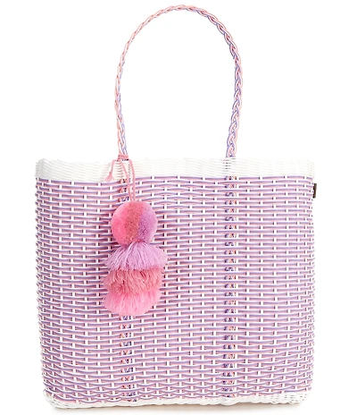 Squeeze De Citron Pink Lilac Nest Large Tote Bag