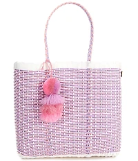 Squeeze De Citron Pink Lilac Nest Large Tote Bag