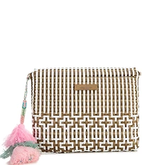 Squeeze De Citron Preppy Tile Gold Clutch Bag