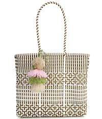 Squeeze De Citron Preppy Tile Gold Medium Tote Bag
