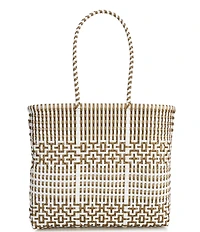 Squeeze De Citron Preppy Tile Gold Medium Tote Bag