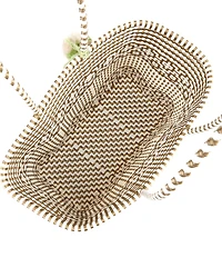 Squeeze De Citron Preppy Tile Gold Medium Tote Bag