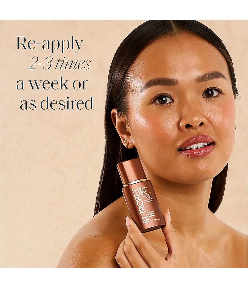 St Tropez Sunlit Skin Bronzing Tint and Self Tan Serum