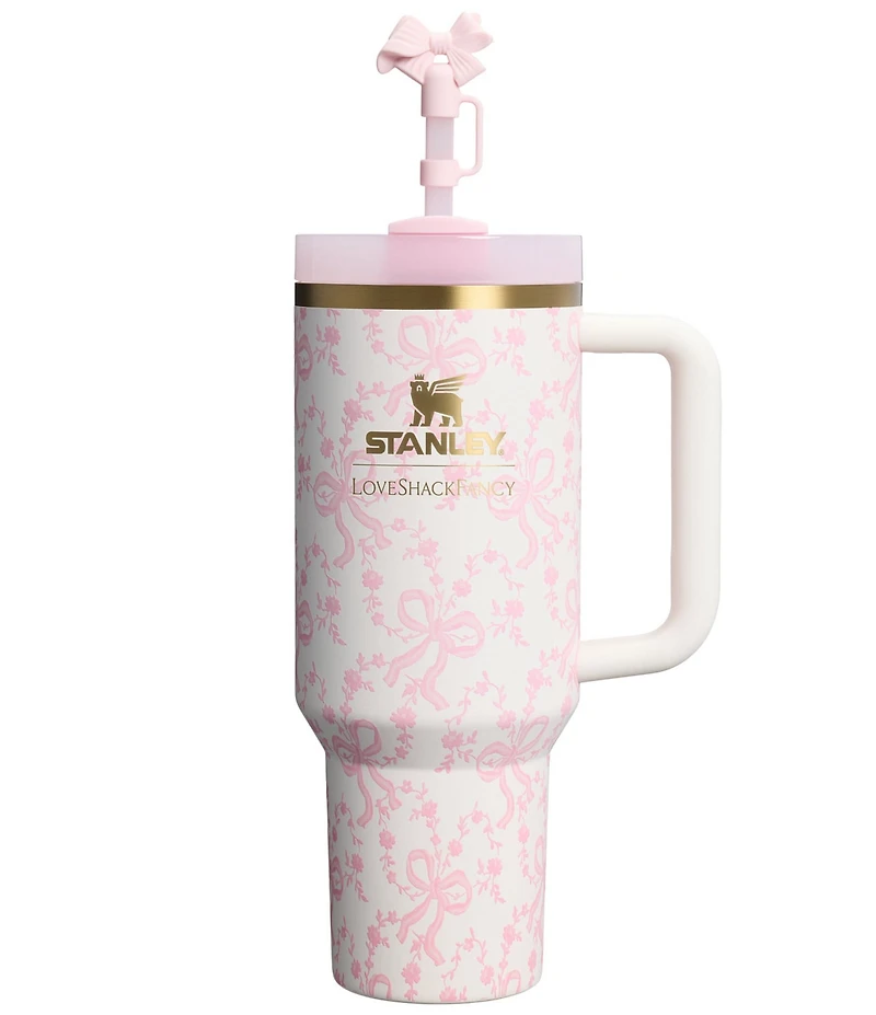 Stanley x LoveShackFancy Coquette Bow Chantilly Quencher H2.0 FlowState™ Tumbler, 40 oz.