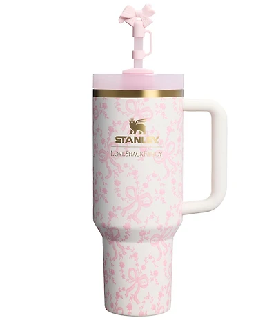 Stanley x LoveShackFancy Coquette Bow Chantilly Quencher H2.0 FlowState™ Tumbler, 40 oz.