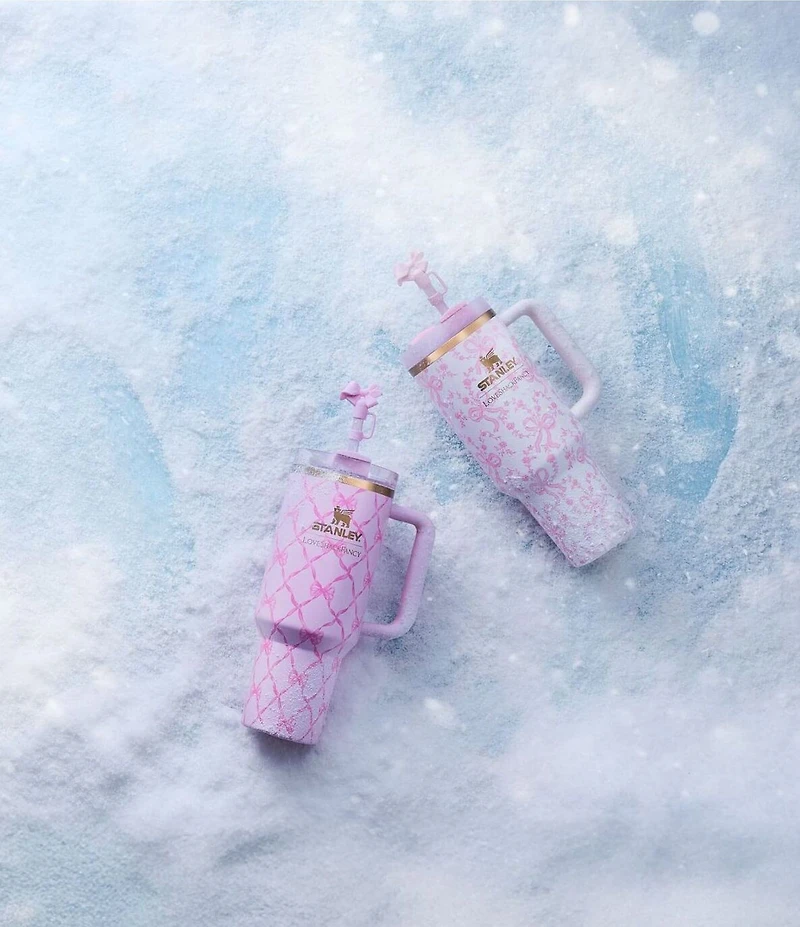 Stanley x LoveShackFancy Coquette Bow Chantilly Quencher H2.0 FlowState™ Tumbler, 40 oz.