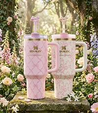 Stanley x LoveShackFancy Coquette Bow Chantilly Quencher H2.0 FlowState™ Tumbler, 40 oz.