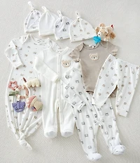 Starting Out Baby Boys Bear Short Sleeve Bodysuit & Pants 3-Piece Set