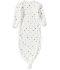 Starting Out Baby Boys Long Sleeve Elephant Knotted Gown 3-Piece Set