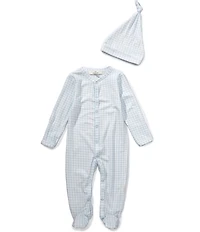Starting Out Baby Boys Long Sleeve Gingham Footie Coverall