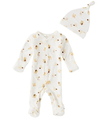 Starting Out Baby Boys Round Neckline Long Sleeve Sports Footie Coverall