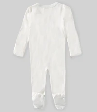 Starting Out Baby Boys Round Neck Long Sleeve Animals Footed Coverall