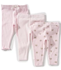 Starting Out Baby Girls Bear Pants 3-Pack Set