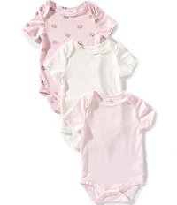 Starting Out Baby Girls Bear Print 3 Pack Bodysuits