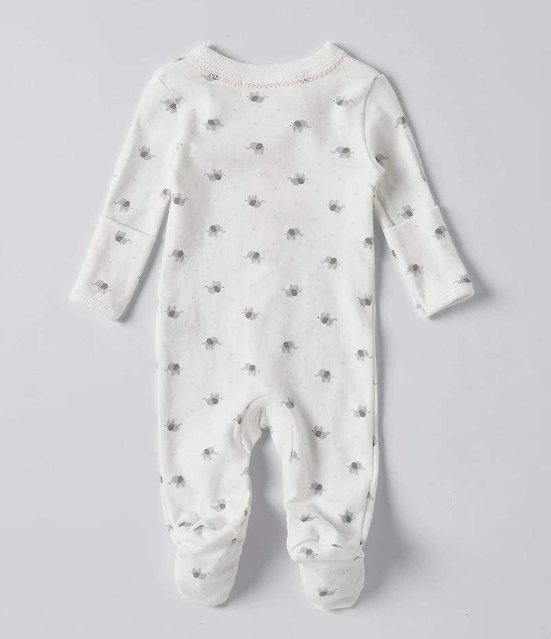 Starting Out Baby Girls Long-Sleeve Elephant Footie Coverall