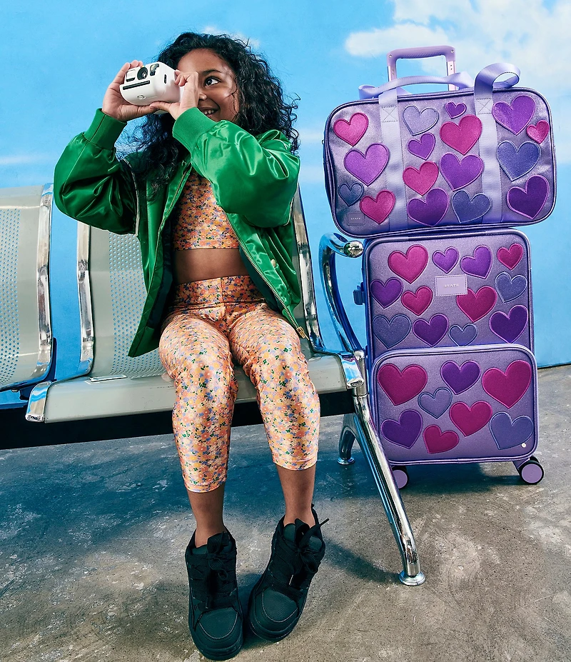 STATE Bags 3D Hearts Logan Carry-On Suitcase