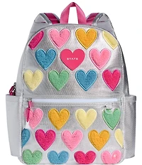 STATE Bags Kane Double Pocket Happy Fuzzy Hearts Backpack