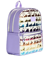 STATE Bags Kane Double Pocket Lilac Quilted Sequins Backpack