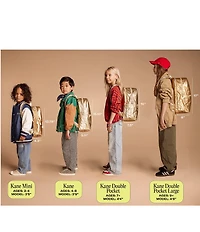 STATE Bags Kids Kane Pink/Silver Double Pocket Large Backpack