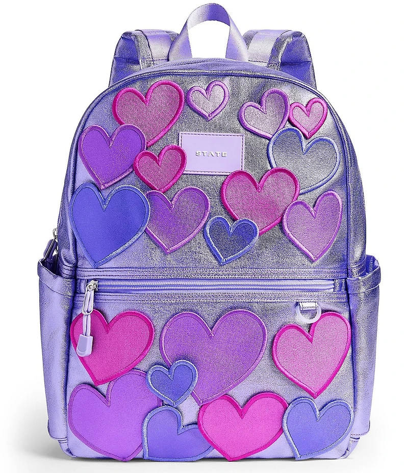 STATE Bags Kids Kane 3D Hearts Double Pocket Backpack
