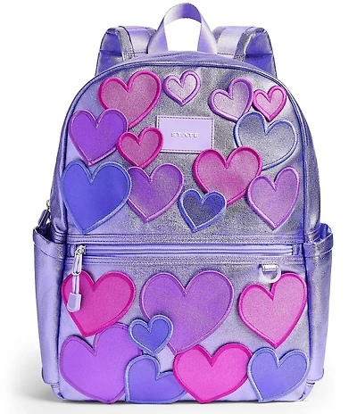 STATE Bags Kids Kane 3D Hearts Double Pocket Backpack