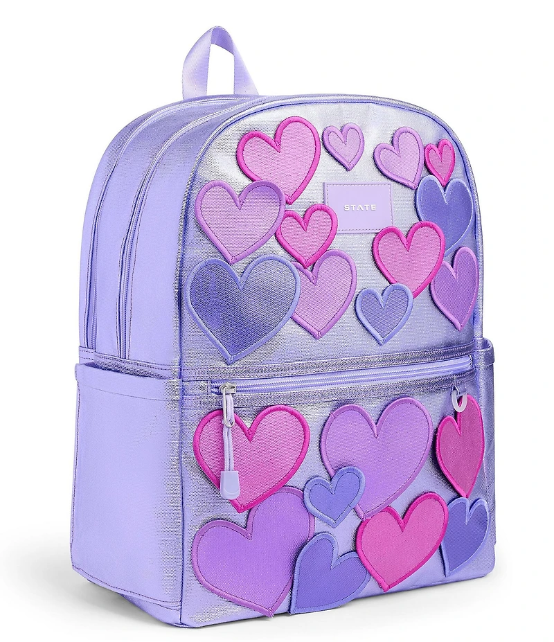 STATE Bags Kids Kane 3D Hearts Double Pocket Backpack