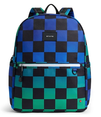 STATE Bags Kids Kane Checkerboard Double Pocket Backpack