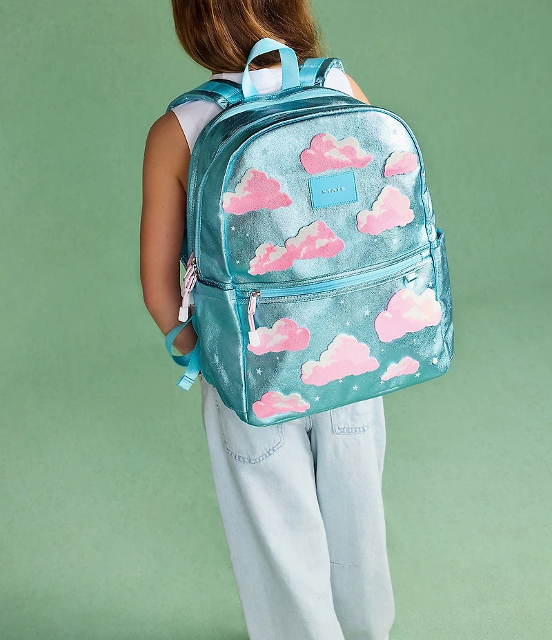 STATE Bags Kids Kane Clouds Double Pocket Backpack