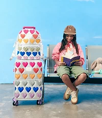 STATE Bags Kids Kane Fuzzy Hearts Double Pocket Backpack