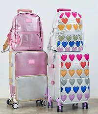 STATE Bags Kids Kane Fuzzy Hearts Double Pocket Backpack