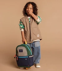 STATE Bags Kids Kane Green/Navy Backpack