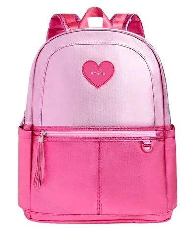 STATE Bags Kids Kane Pink/Hot Pink Double Pocket Backpack