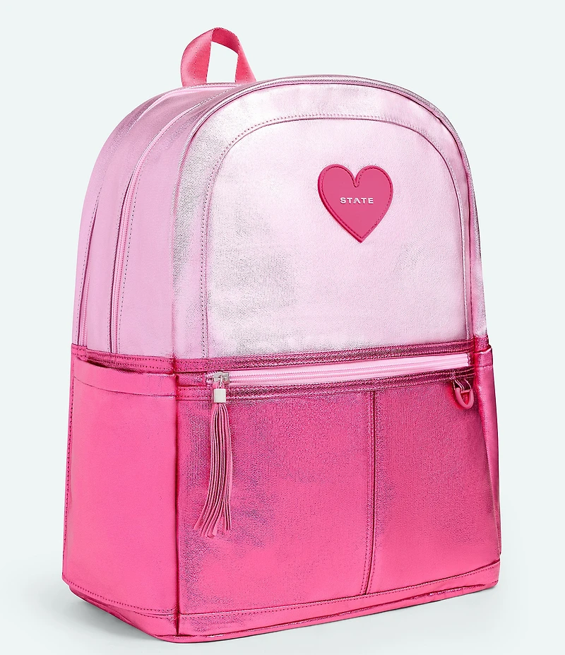 STATE Bags Kids Kane Pink/Hot Pink Double Pocket Backpack